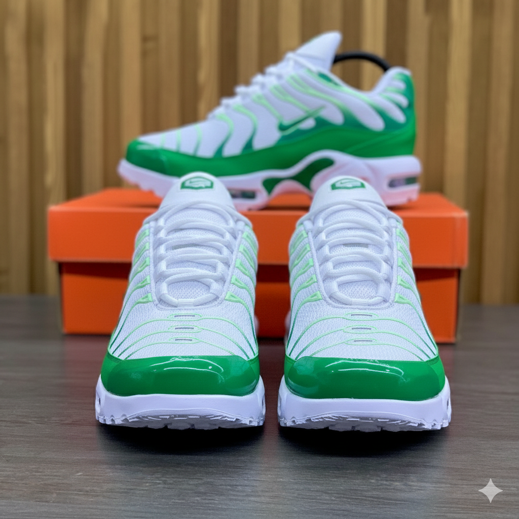 Tenis Nike Air Max Plus TN Blanco Verde Unisex