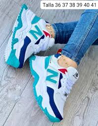 New Balance Suela Alta Blanco Turquesa