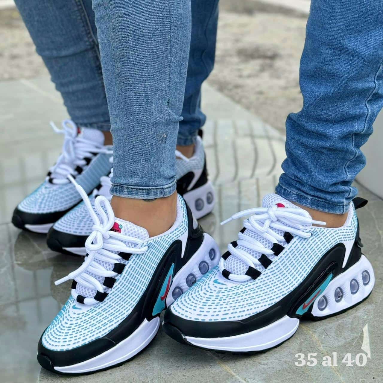 Tenis Nike Air Max Dn Negro Blanco