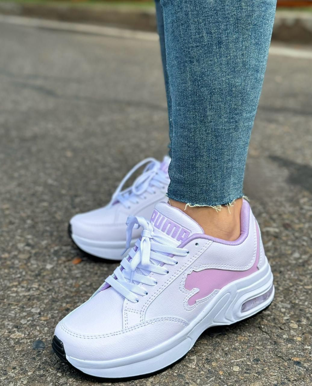 Tenis Puma Valvula Lila Dama.