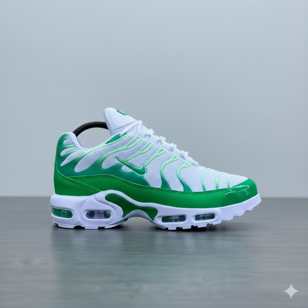 Tenis Nike Air Max Plus TN Blanco Verde Unisex